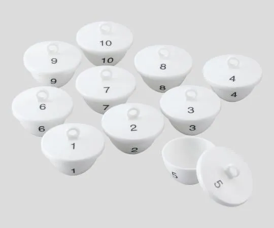 2-300-03　［已停用］瓷数坩埚 (10个装盖) 50mL