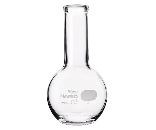 68-4038-25　Flat Bottom Flask 50 mL  1 Box (36 Pieces)　HF-50