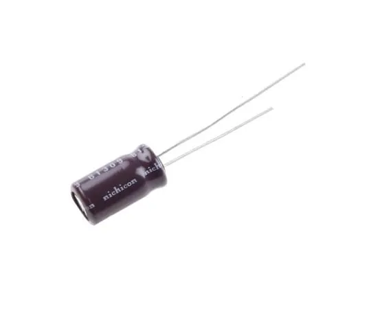 63-4846-06　尼希康10μF100V直流铝电解电容器，通孔6.3 (Dia。)x 11 mm+105°6.3 mm 2.5 mm　UPS2A100MED