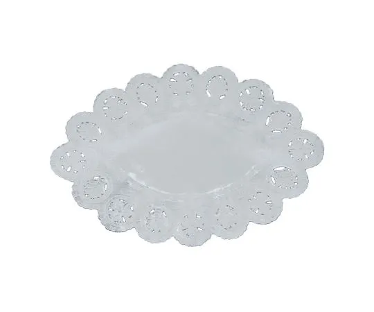 63-1259-78　［Discontinued］Doily Silver Small Size Lace Paper (100 Sheets) No. 10
