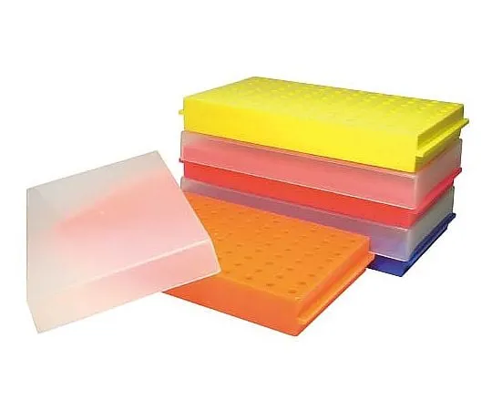65-3789-80　Ecology Rack 96 Hole Fluorescent Orange 1 Set (12 Pieces)　8670