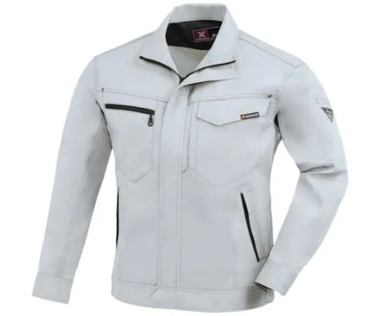 65-8372-90　Long Sleeve Blouson Silver Gray 3L　1634-22-3L