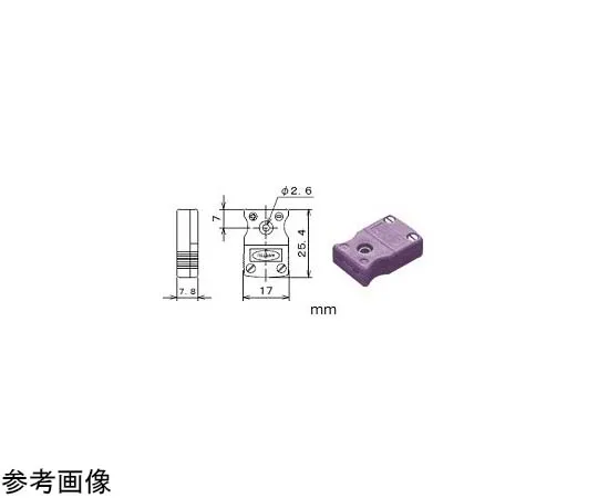 65-3532-36　Thermocouple Connector ANP Plug Thermocouple Type: T Type Shape: M Material: Nylon　ANP-T-M-L