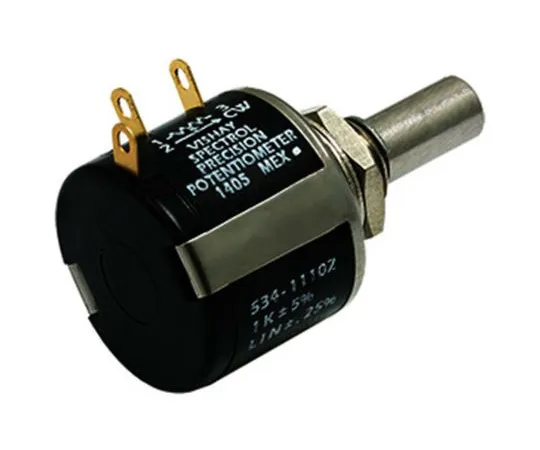 63-4821-74　Vishay 534系列线绕式电位器，直径6毫米。轴10转，100Ω，±5%，2 W,±20 ppm/°C,面板安装　534B1101JC8872