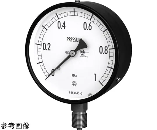 69-3913-85 φ150 Pressure Meter JIS Compatible Regular Pressure Meter AG10 Corrosion-Resistant SUS Made G3/8B B Frame (Mounting Hole) AG10-2330-100MPA
