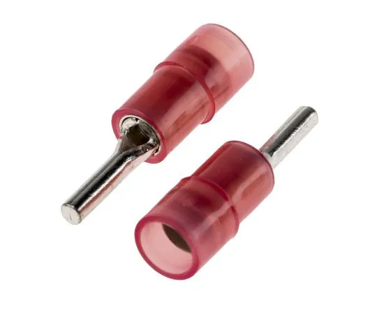 63-4750-56　RS PRO绝缘压针连接器，0.5mm2至1.5mm2,22AWG至16AWG,1.9mm针径，9mm针长，红色　267-4091