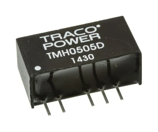 63-4759-36　TRACOPOWER TMH 2 W隔离DC-DC转换器通过孔，电压在4.5→5.5 V直流，电压输出±5 V直流　TMH 0505D