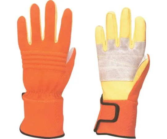 64-6745-98 KC-30 Fire Service Ceramic Leather Gloves Orange M KC30-OM
