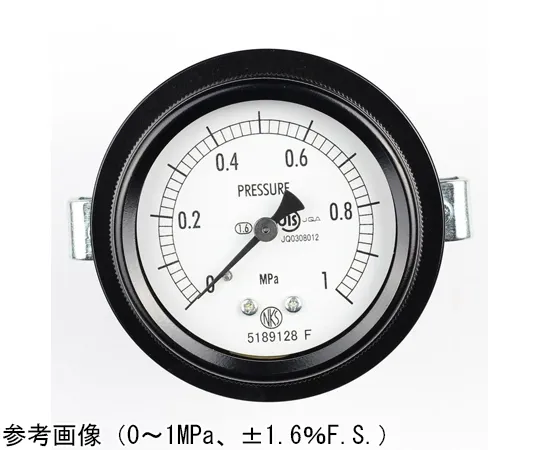 65-4293-79　Sealed Pressure Gauge (60Φ) Recessed D Frame (Mounting Bracket) 0.6 MPa　BA15-173
