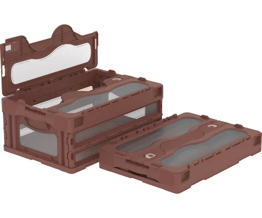 67-7112-95　Folding Container C-30B Brown/Transparent　55903000BR701TM