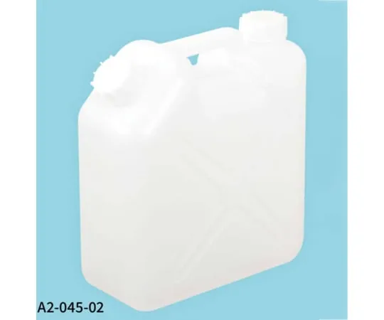 67-2983-08　Square Bottle 10 L, Double-ended S Type (C/P), No Nozzle Type, with Cap, 9 pcs　A2-045-02