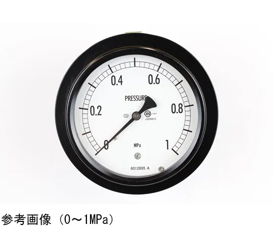65-4305-03-20　Sealed Pressure Gauge (100Φ) Embedded D Frame (Mounting Bracket) with 0.6 MPa Inspection Certificate　BE15-181