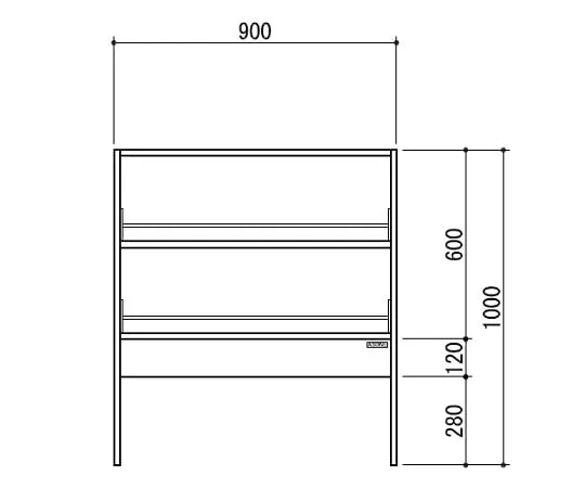 2-3561-01　［已停用］试剂架(白色，双面类型)　TOB-900W