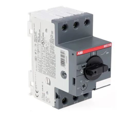 63-4795-88　ABB手动3 P电机保护断路器，690 V交流，1、3相，IP20　MS116-4.0