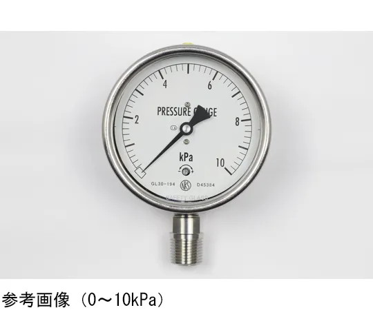 65-4319-33　Stainless Steel Case Microbarometer (100Φ) 10 kPa　GL30-194