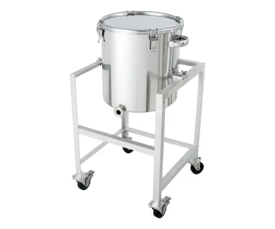 62-8610-52　Single-tapered Stainless Steel Airtight Container (clip type) with Stand 35L　KTT-CTH-ASC-36