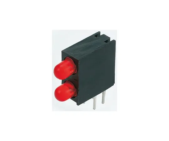 63-4804-18　KingbrightL-93A8EB/2ID,红色右角PCB LED指示灯，2个LED通过孔2.5 V　L-93A8EB/2ID