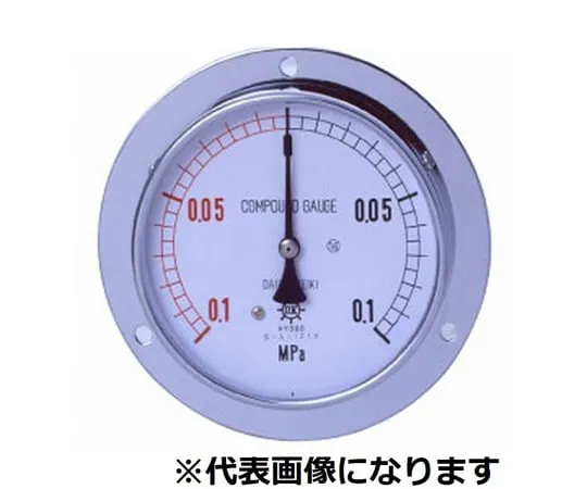 65-3639-77　IPT General Pressure Gauge Main Section SUS D Type φ100 R1/2 0~0.06MPA　S-DUR12-1000.06MPA