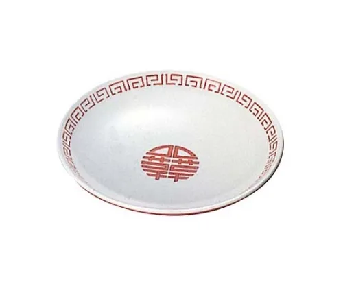 61-6836-18　Melamine Chinese Dishes Zuisho Dish CA-42 Outer Red Inner White　2419710