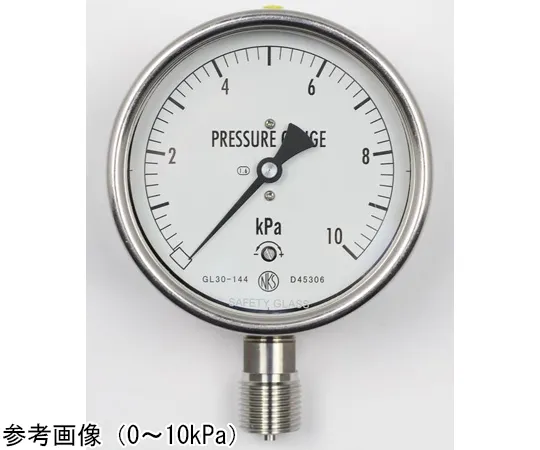65-4319-11　Stainless Steel Case Microbarometer (100Φ) 10 kPa　GL30-144