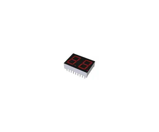 63-4710-81　LB-502VDROHM 2数字LED显示屏，CA红16 mcd RH DP 13 mm　LB-502VD