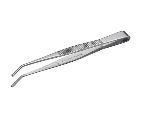 61-7736-15　Tweezers 125 mm Bent Tip　NO.122