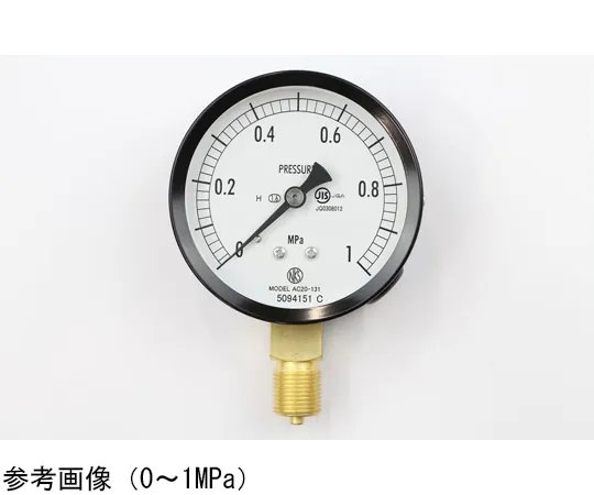 65-4276-69　Normal Pressure Gauge (Φ75) Vertical A Frame for Heat Resistance 0.16 MPa　AC20-131