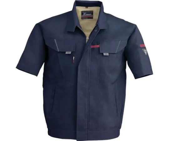 65-8487-12　Short Sleeve Blouson Navy 3L　7561-10-3L