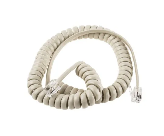 63-4717-29　RS PRO Cream Telephone Extension Cable Male RJ 9 (4/4) 到Male RJ 9 (4/4)　182-4532