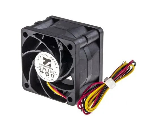 63-4830-88　ARX CeraDyna系列轴向风扇，40 x 40 x 28 mm,28.3m3/h,5.76W, 24 V直流　FD2440-C0051M2AL