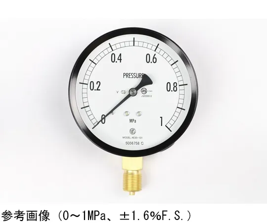65-4283-83　Normal Pressure Gauge (Φ100) Vertical A Frame for Vibration Resistance 0.16 MPa　AE20-131