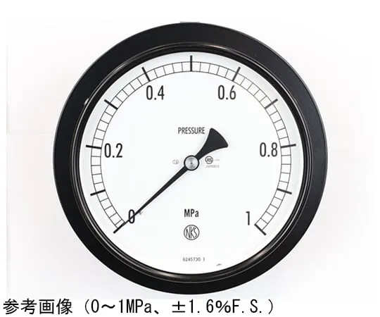 65-4291-35-20　Normal Pressure Gauge (Φ150) Embedded D Frame (Mounting Bracket) with 35 MPa with Inspection Certificate　AG15-131