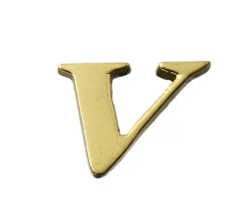 61-7430-72 黄铜金字大字符V QL20-V