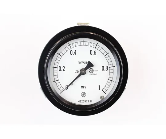 65-4297-52-20　Sealed Pressure Gauge (75Φ) Embedded D Frame (Mounting Bracket) with 1 MPa Inspection Certificate　BC15-181