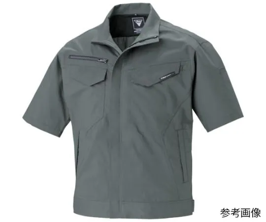 65-8383-51 Short Sleeve Blouson Charcoal Gray 3L 1691-25-3L