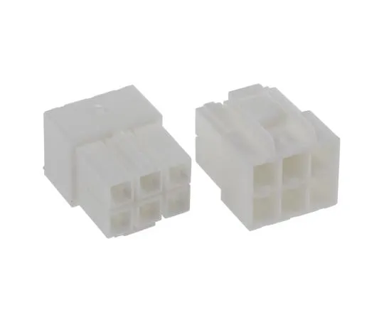 63-4813-30　JST VL公头连接器外壳，6.2毫米间距，6路，2列　VLP-06V