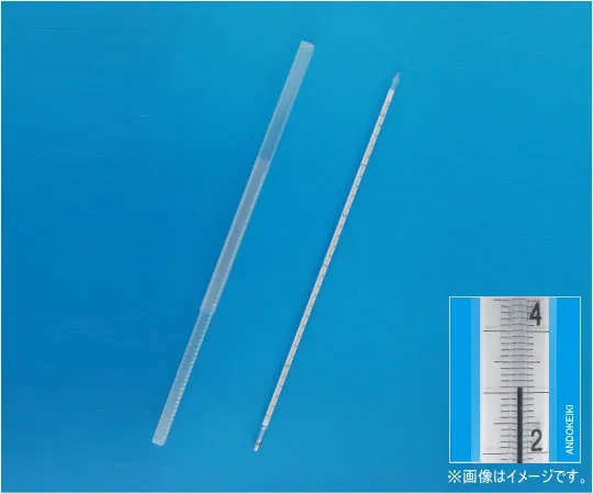 64-0703-12　标准温度计 (双管) 400 -56~0°C (0.1) 全长400 mm包含所有孔通用校准证书集　1-01-0-ACS