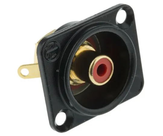 63-4799-40　Neutrik面板Mount RCA Socket with Gold over Nickel Plated Contacts,16A　NF2D-B2