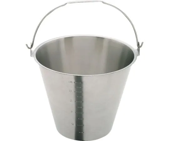 64-5022-07　Stainless SteelBucket with Scale 12 L 18-8　SH-549-13NBM