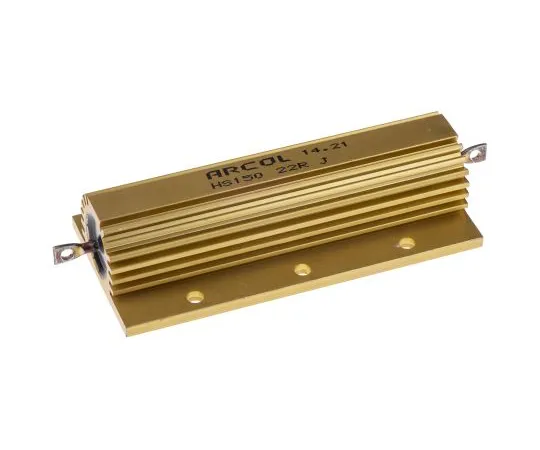 63-4758-81　ArcolHS150系列铝合金厚板轴向线材贴装电阻，22Ω±5% 150W　HS150 22R J