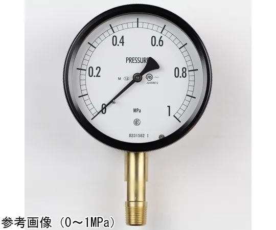 65-4300-63-20　Sealed Pressure Gauge (100Φ) Vertical A Frame for Steam with 0.6 MPa with Inspection Certificate　BE10-181