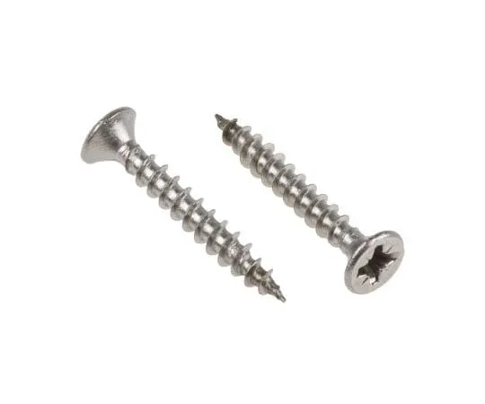63-4690-84　Pozidriv Countersunk不锈钢木螺丝，A 2 304,3.5mm螺纹，长度25 mm　144-3508