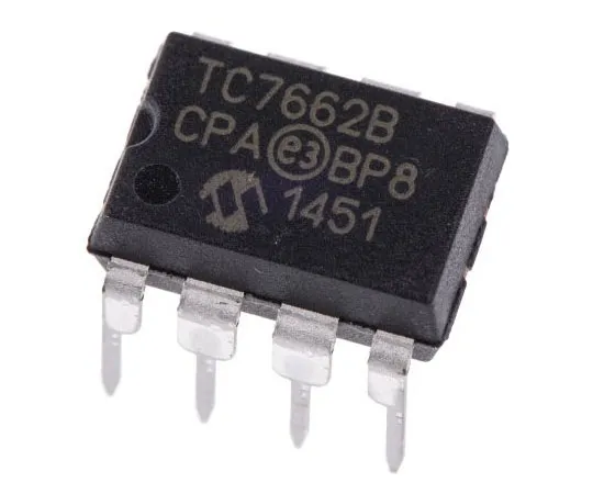 63-4726-97　MicrochipTC7662BCPA,1通道，逆变DC-DC转换器，20毫安8针，PDIP　TC7662BCPA
