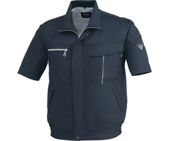 65-8321-12 Short Sleeve Blouson Stone Black 3L 1251-91-3L