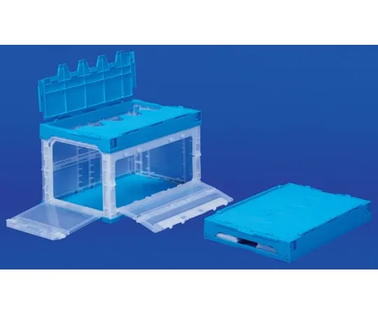 67-7109-27　Container Rack 50B with Long and Short Side Doors -B Transparent/Blue　55639000TMBL