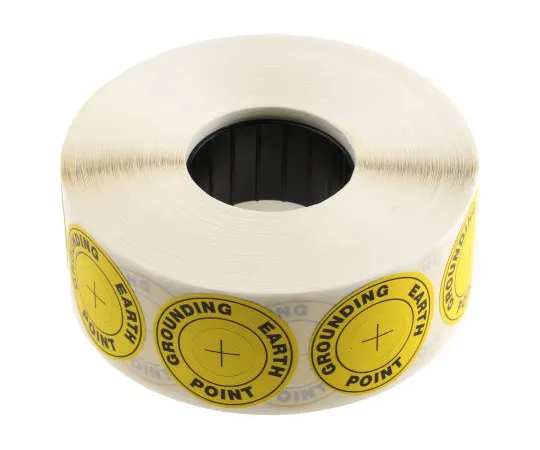 63-4774-19　RS PRO黑/黄乙烯ESD标签，大地点文字36 mm　364-3616