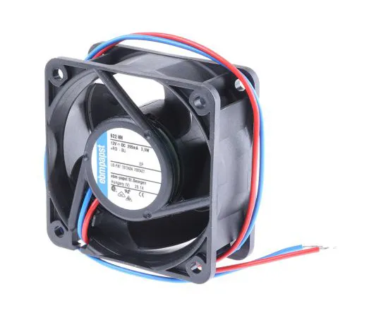 63-4842-56　ebm-papst620系列轴向风扇，60 x 60 x 25 mm,56m3/h,3.5W, 12 V直流　622HH