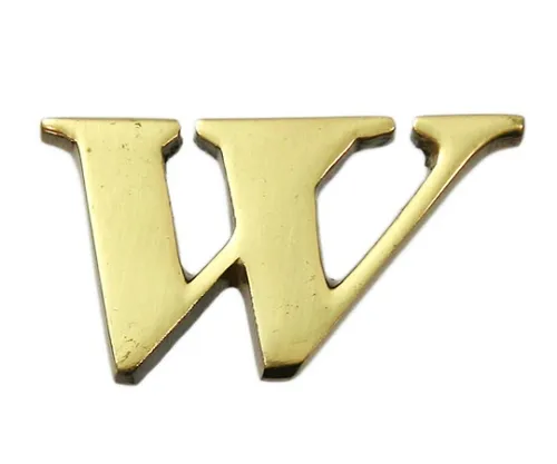 61-7430-73 黄铜金字符大字符W QL20-W