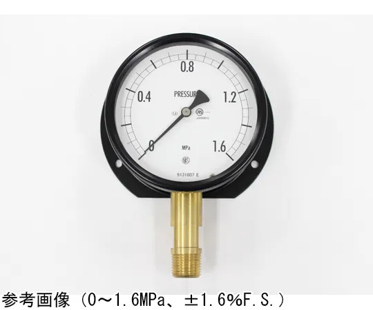 65-4302-32-20　Sealed Pressure Gauge (100Φ) Vertical B Frame with 1.6 MPa Inspection Certificate　BE10-291