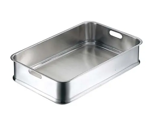 61-6557-81　18-8 School Meal Tray with Hand Holes　0314400